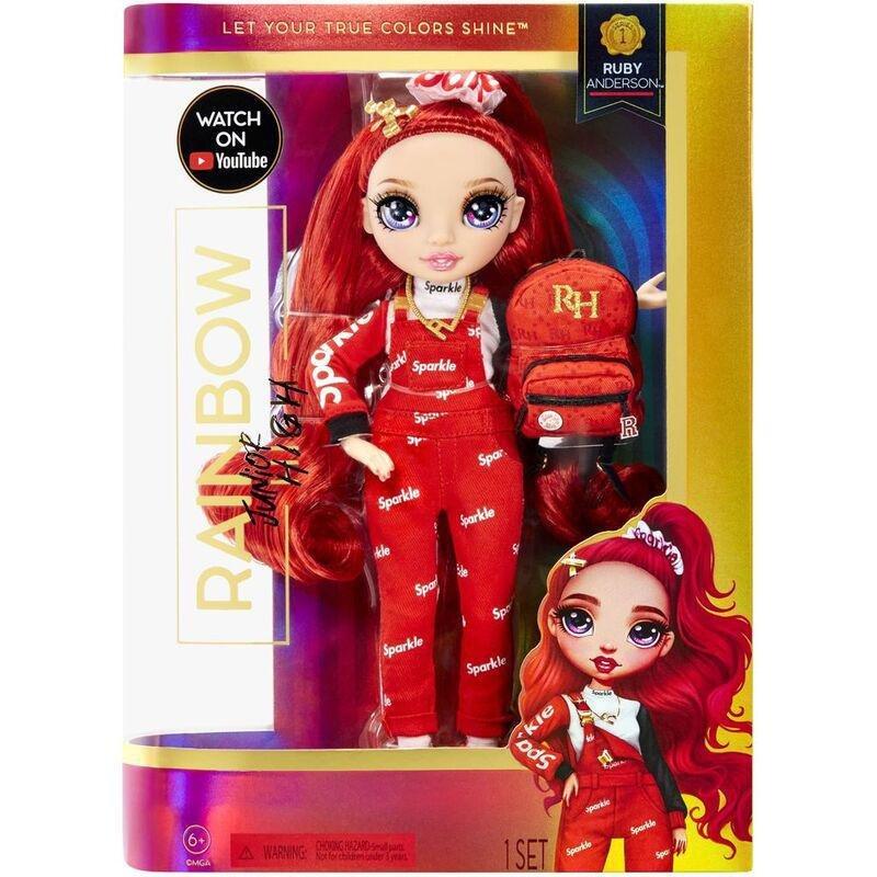 Rainbow High Junior High Fashion Doll - Ruby Anderson, , large image number 6