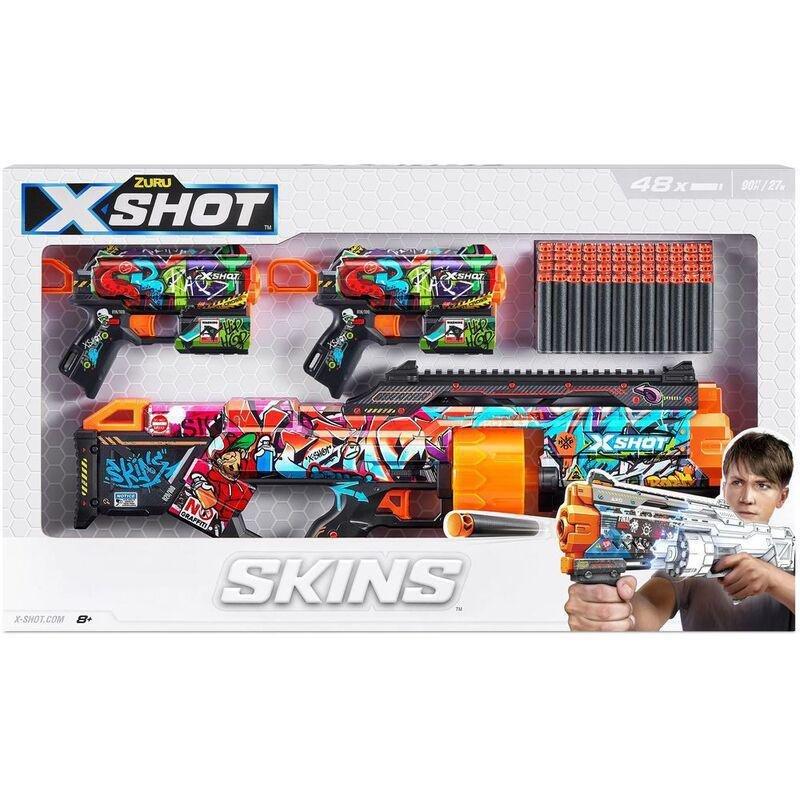 X-SHOT - X-Shot Skins Mix Combo Pack Last Stand & Flux Blasters (Pack of 2)