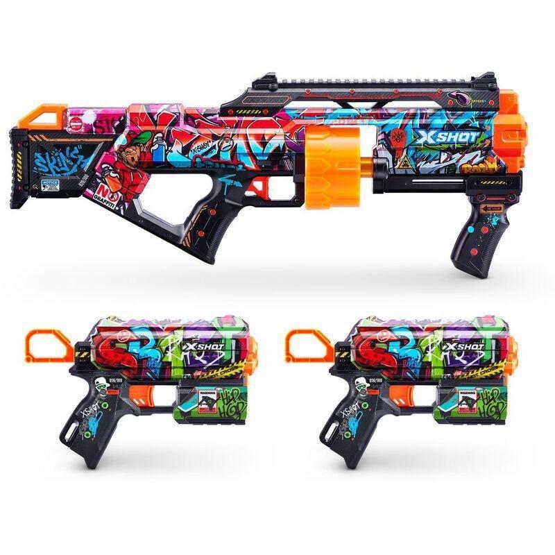 X-SHOT - X-Shot Skins Mix Combo Pack Last Stand & Flux Blasters (Pack of 2)