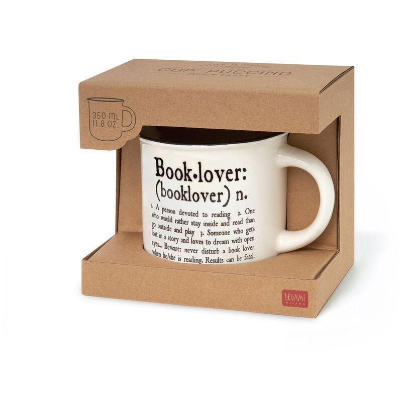 Legami Cup-Puccino Porcelain Mug 350 ml - Book Lover, , large image number 1