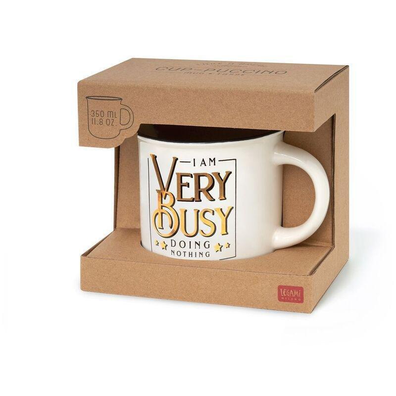 Legami Cup-Puccino Porcelain Mug 350 ml - Very Busy, , large image number 1