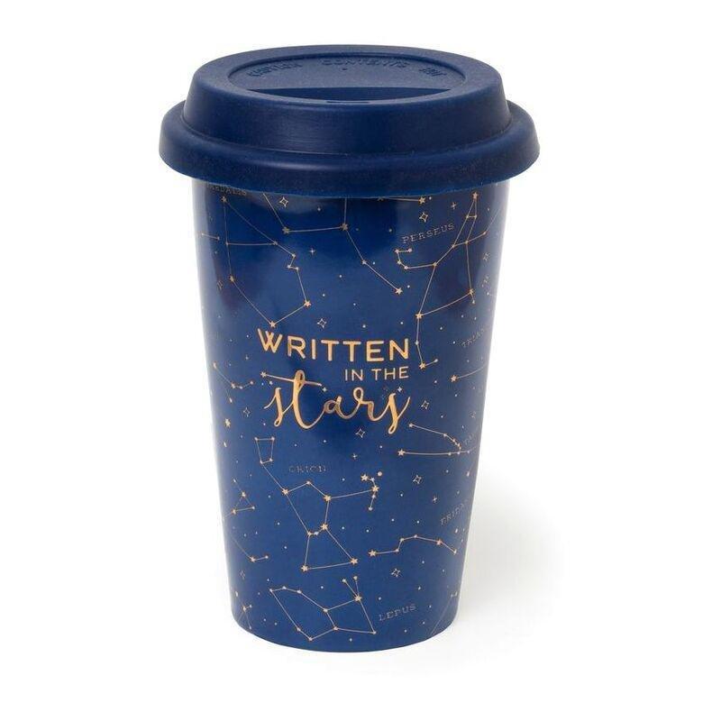 Legami Tu Vuo Fa L'Americano Porcelain Travel Mug 300 ml - Stars, , medium
