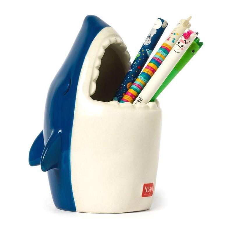 Legami Ceramic Pen Holder - Desk Friends - Shark, , large image number 0