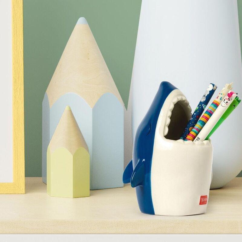 Legami Ceramic Pen Holder - Desk Friends - Shark, , large image number 1
