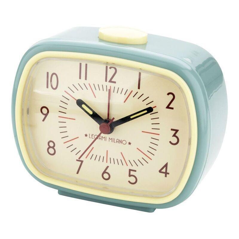 Legami Vintage Inspired Retro Alarm Clock - Aqua, , medium