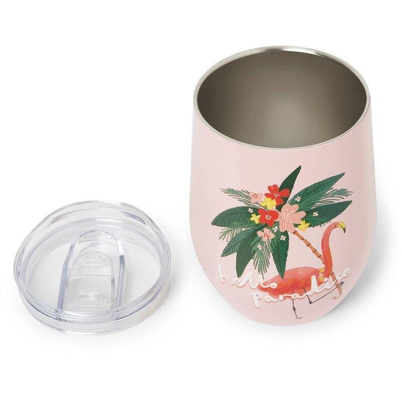 LEGAMI - Legami Hot & Cold Vacuum Tumbler 325 ml - Flamingo