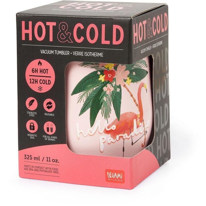 Legami Hot & Cold Vacuum Tumbler 325 ml - Flamingo, , large image number 3
