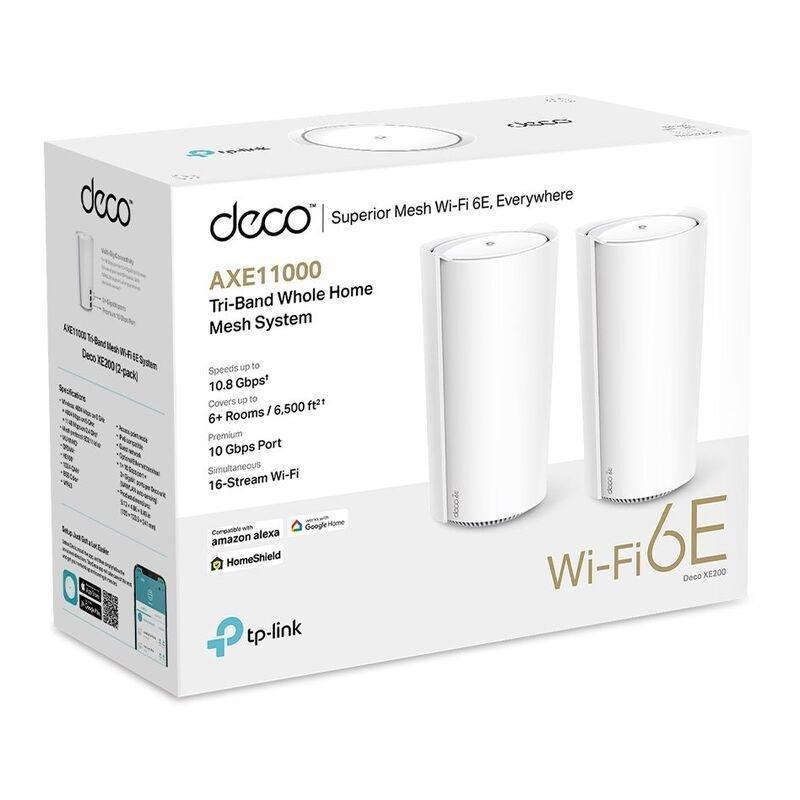 TP-LINK Deco XE200 AXE11000 Whole Home Mesh Wi-Fi 6E System (Pack of 2), , large image number 0