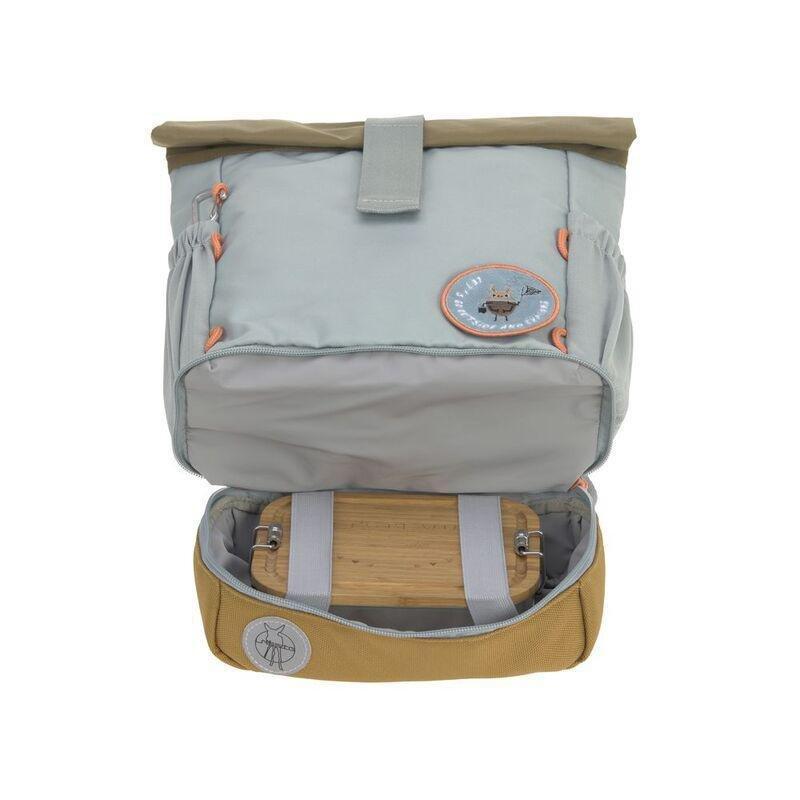 Lassig Mini Rolltop Kids Backpack Nature - Light Blue, , large image number 6
