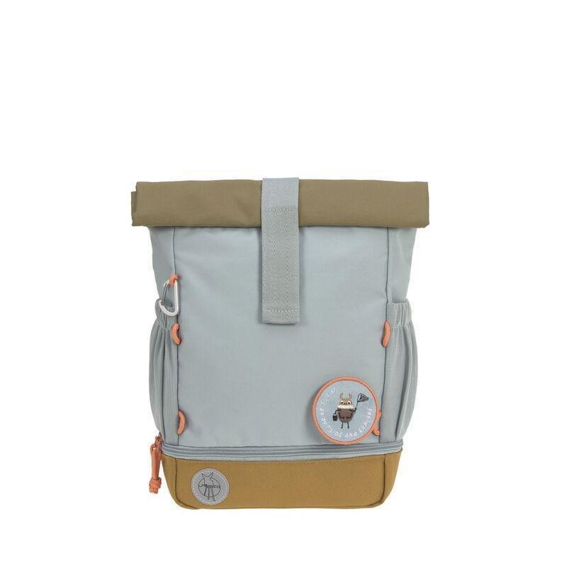 Lassig Mini Rolltop Kids Backpack Nature - Light Blue, , large image number 7