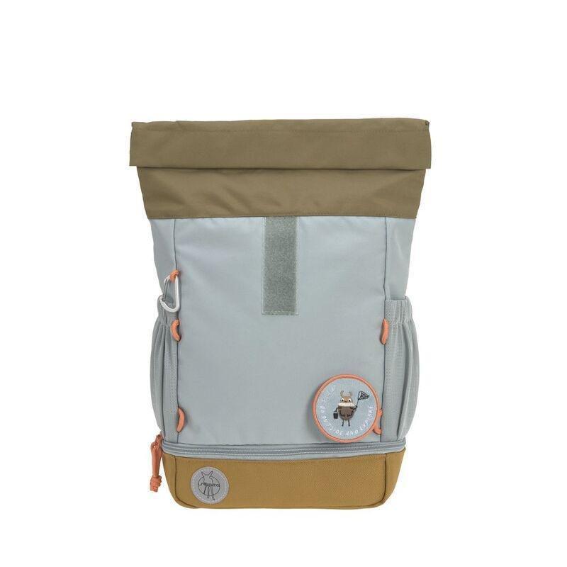 Lassig Mini Rolltop Kids Backpack Nature - Light Blue, , large image number 8