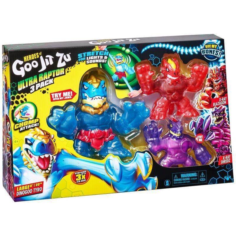 Moose Toys Heroes of Goo Jit Zu Ultra Raptor Dino (Pack of 3), , large image number 2