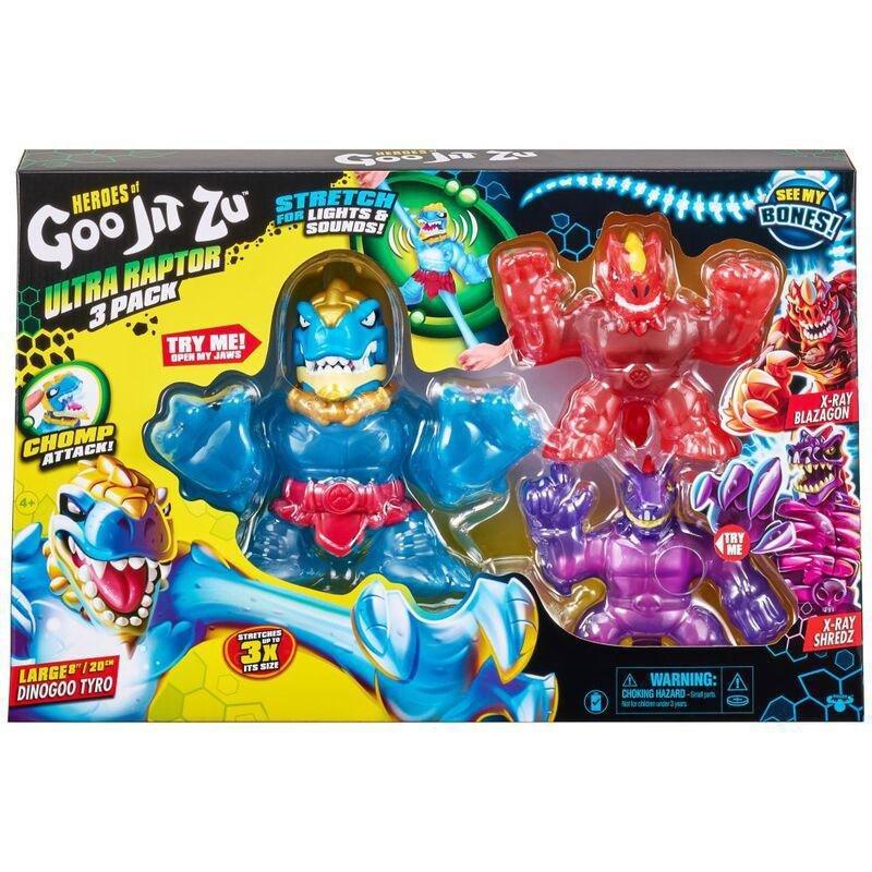 Moose Toys Heroes of Goo Jit Zu Ultra Raptor Dino (Pack of 3), , large image number 3