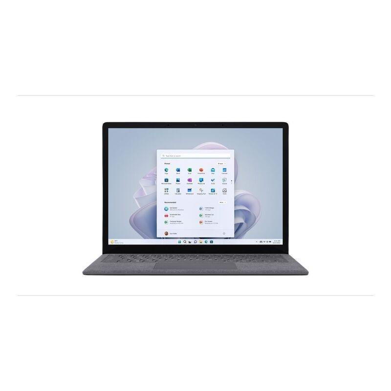 MICROSOFT - Microsoft Surface Laptop 5 i5-1235U/8GB/256GB SSD/Intel Iris Xe/13.5 PixelSense/Windows 11 Home - Platinum (Alcantara Keyboard) (Arabic/English)