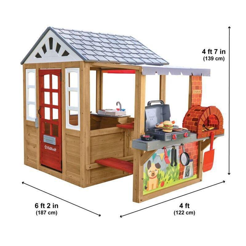 Kidkraft Grill & Chill Pizza Playhouse, , large image number 1