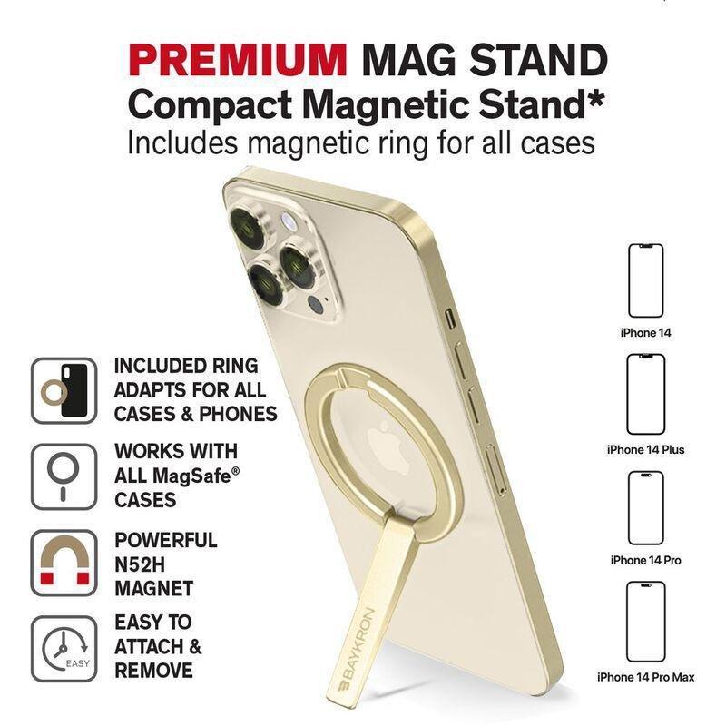 BAYKRON - Baykron Magnetic Stand for Smartphone - Gold