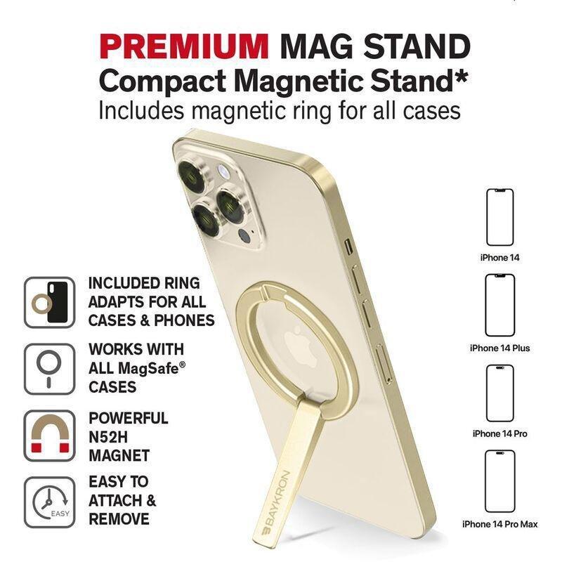 Baykron Magnetic Stand for Smartphone - Gold, , large image number 3