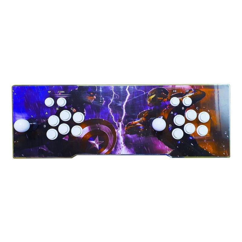 Pandora Box Double Joystick Arcade Machine With 11000 Classic Games Inside - Light Blue Captain, , large image number 1
