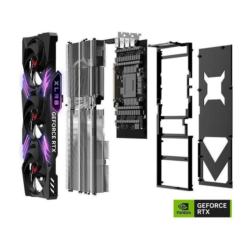 PNY GeForce RTX 4090 24GB/GDDR6X XLR8 Gaming Graphics Card - VERTO EPIC-X RGB Triple Fan DLSS 3, , large image number 5