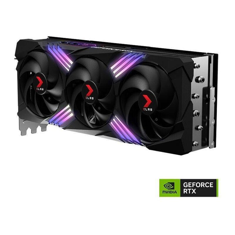 PNY GeForce RTX 4080 16GB/GDDR6X XLR8 Gaming Graphics Card - VERTO EPIC-X RGB Overclocked Triple Fan DLSS 3, , large image number 1