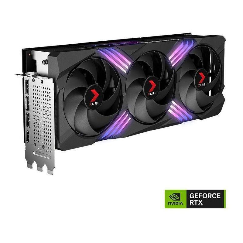 PNY GeForce RTX 4080 16GB/GDDR6X XLR8 Gaming Graphics Card - VERTO EPIC-X RGB Overclocked Triple Fan DLSS 3, , large image number 2