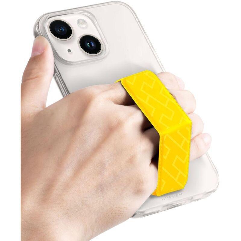 HYPHEN Smartphone Case Grip Holder and Stand - Yellow - Fits up to 6.1-Inch, , large image number 6
