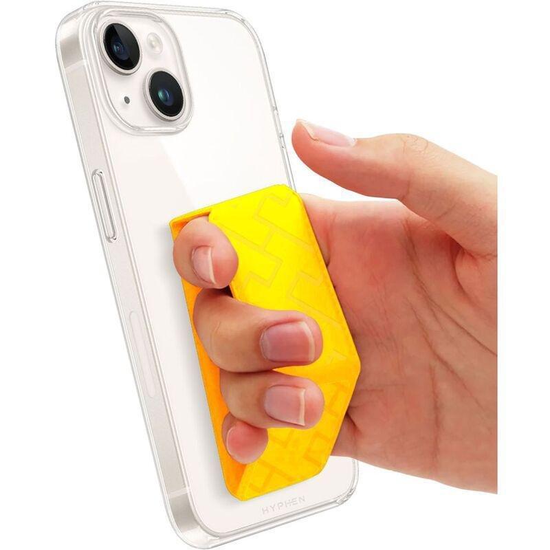 HYPHEN Smartphone Case Grip Holder and Stand - Yellow - Fits up to 6.1-Inch, , large image number 7