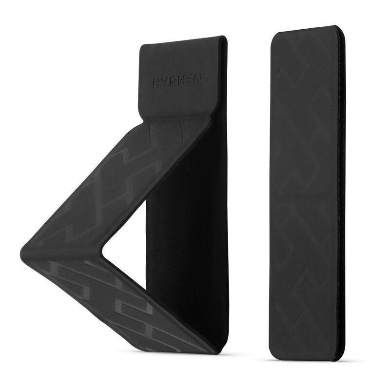 HYPHEN Smartphone Case Grip Holder and Stand - Black - Fits up to 6.7-Inch, , medium
