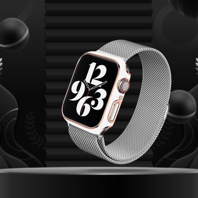 HYPHEN Apple Watch Frame Protector 45mm - White/Rose Gold, , large image number 1