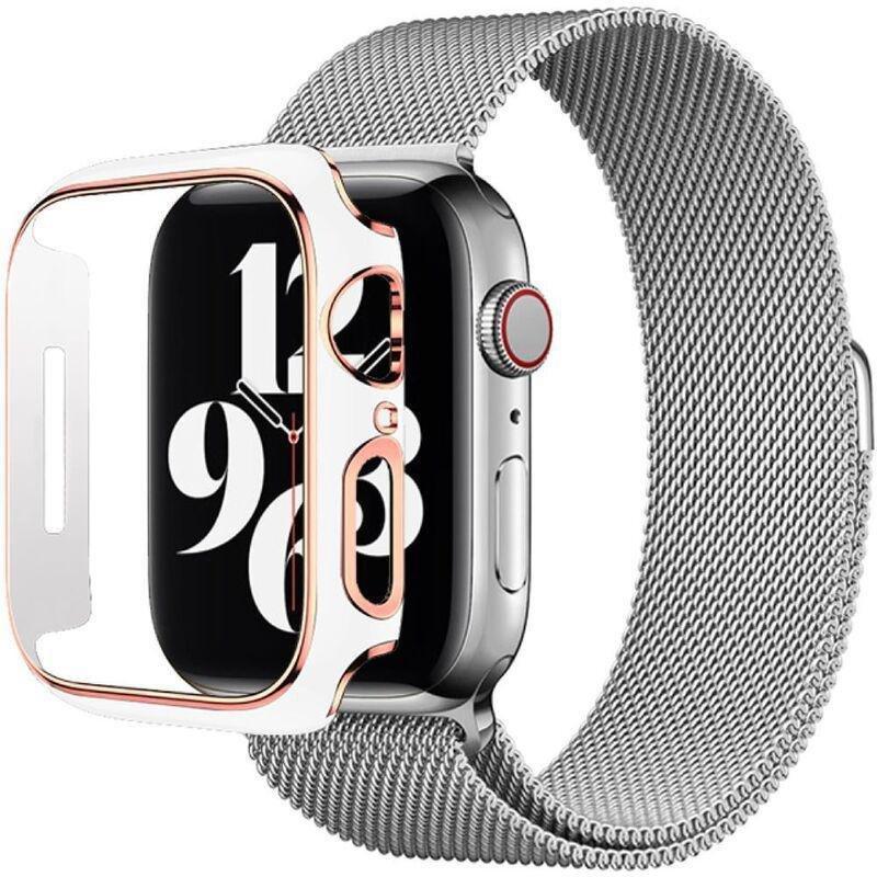 HYPHEN Apple Watch Frame Protector 45mm - White/Rose Gold, , large image number 5