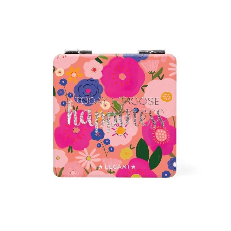 Legami Handbag Mirror - Nice To See You - Flowers, , large image number 0