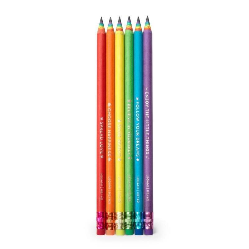 Legami Happiness For Every Day - HB Graphite Pencils M (Set Of 6), , medium