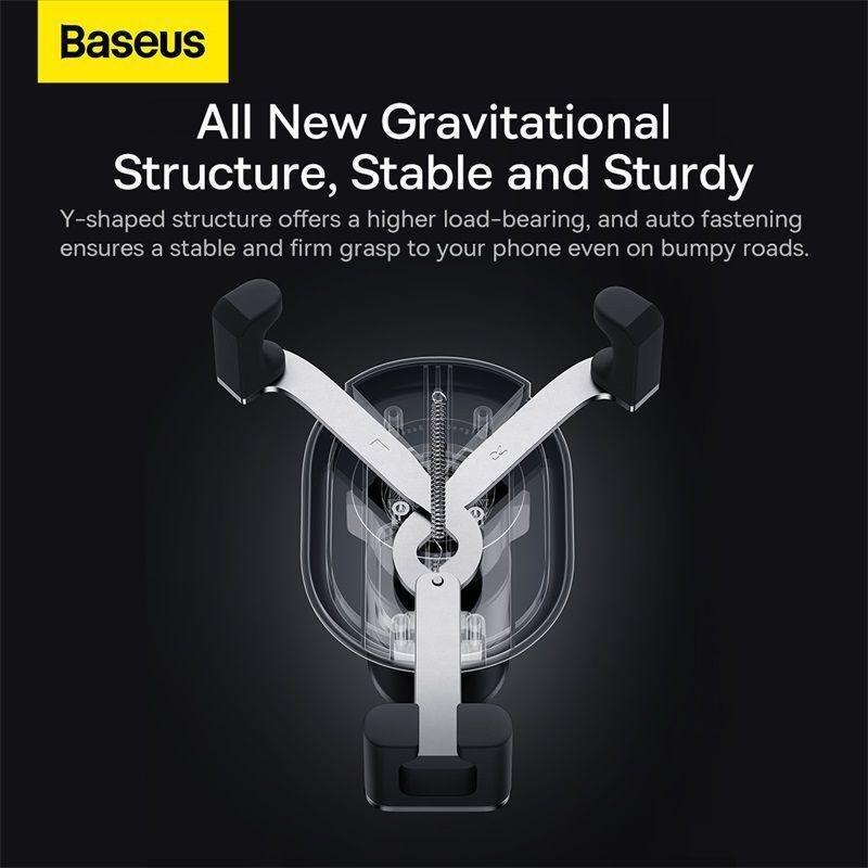 Baseus Stable Gravitational Car Mount - Air Outlet version - Black, , large image number 1