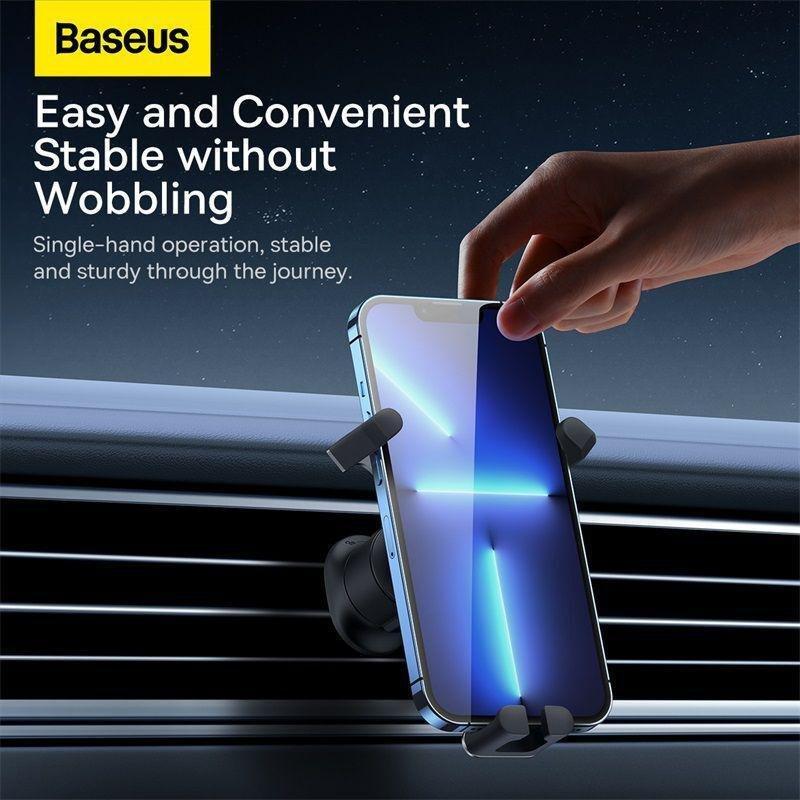 Baseus Stable Gravitational Car Mount - Air Outlet version - Black, , large image number 2
