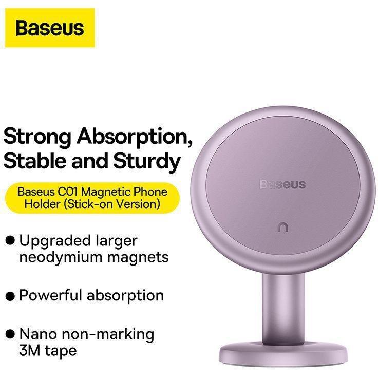 Baseus C01 Magnetic Phone Holder - Stick-on Version - Purple, , large image number 1