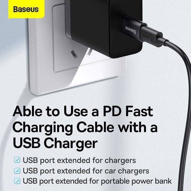 Baseus Ingenuity Series Mini OTG Adaptor USB 3.1 to Type-C - Black, , large image number 2