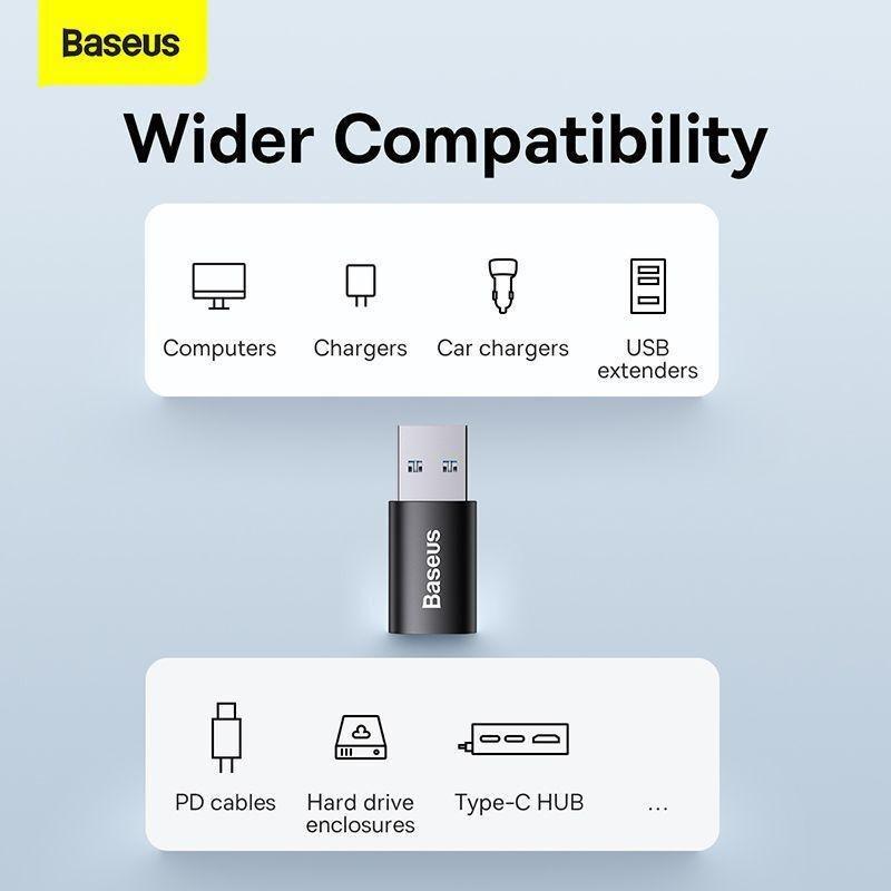 Baseus Ingenuity Series Mini OTG Adaptor USB 3.1 to Type-C - Black, , large image number 3