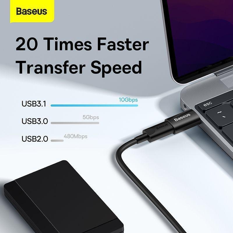 Baseus Ingenuity Series Mini OTG Adaptor USB 3.1 to Type-C - Black, , large image number 4