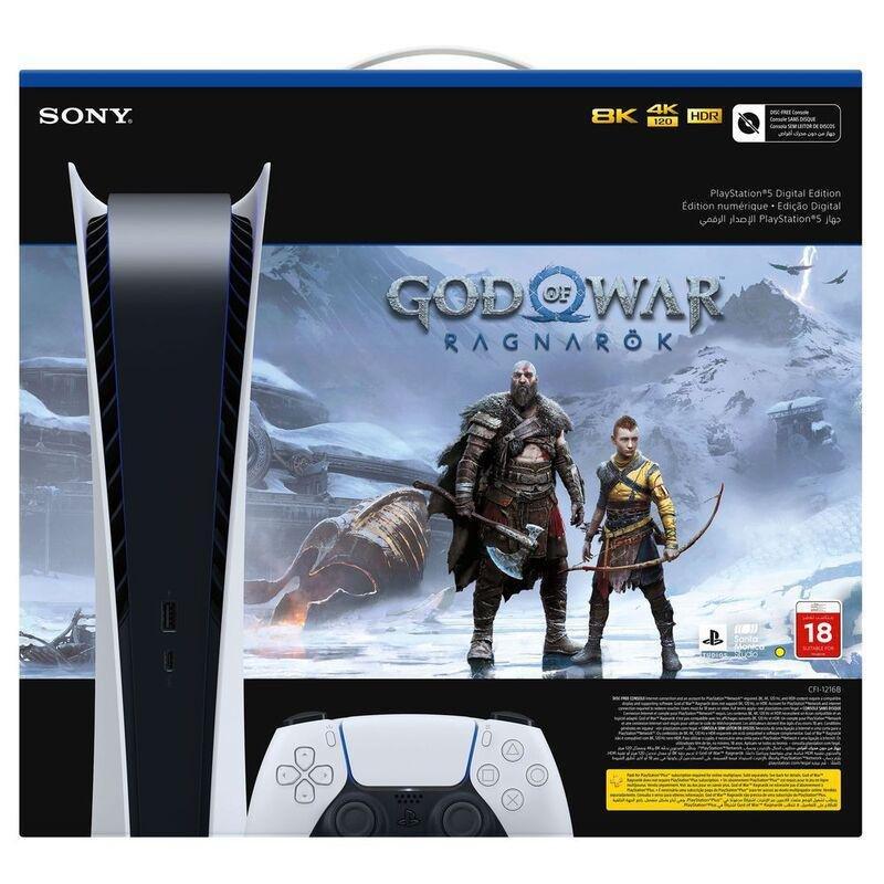 Sony PlayStation PS5 Digital Console + God of War Ragnarok (Code) (Bundle), , medium