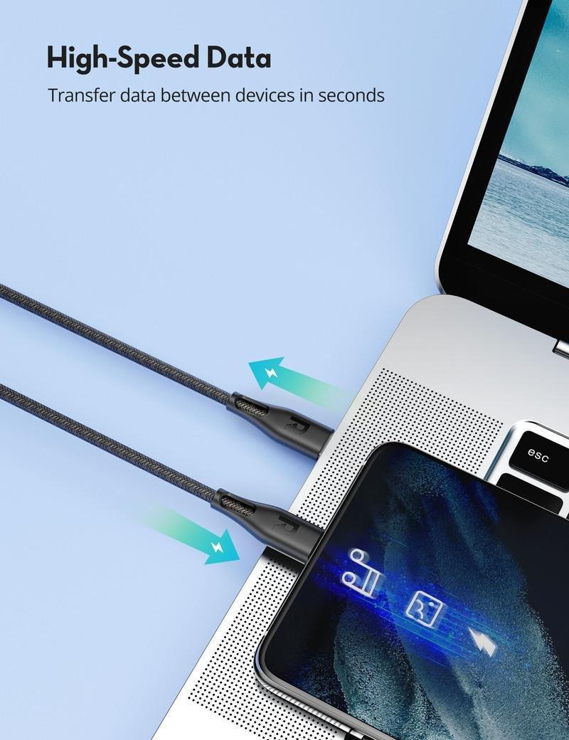 RAVPower Fast Charging 60W Type-C Cable 2m, , large image number 4