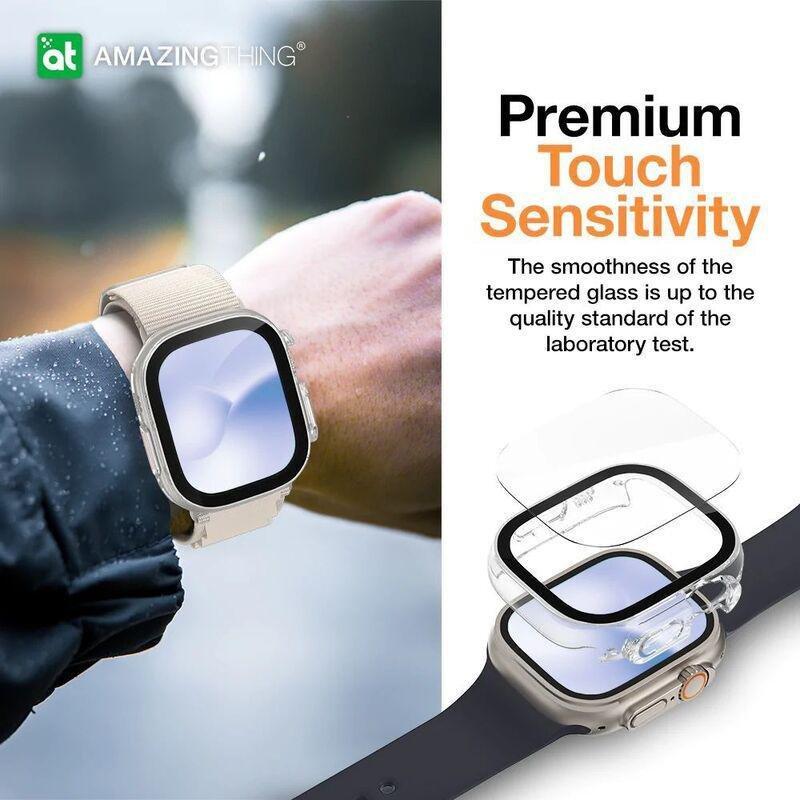 Amazing Thing Apple Watch Ultra Marsix Pro Bumper Case With Glass 49mm - New Purple, , large image number 2