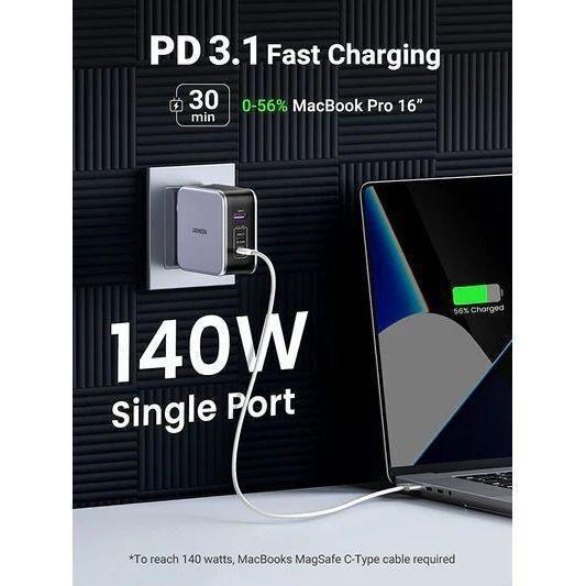 UGreen Nexode 140W USB C Wall Charger - Grey, , large image number 1