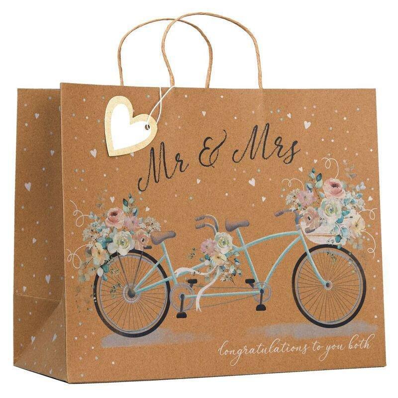 Design By Violet Mr & Mrs Large Shopper (26.5 x 33cm), , large image number 0
