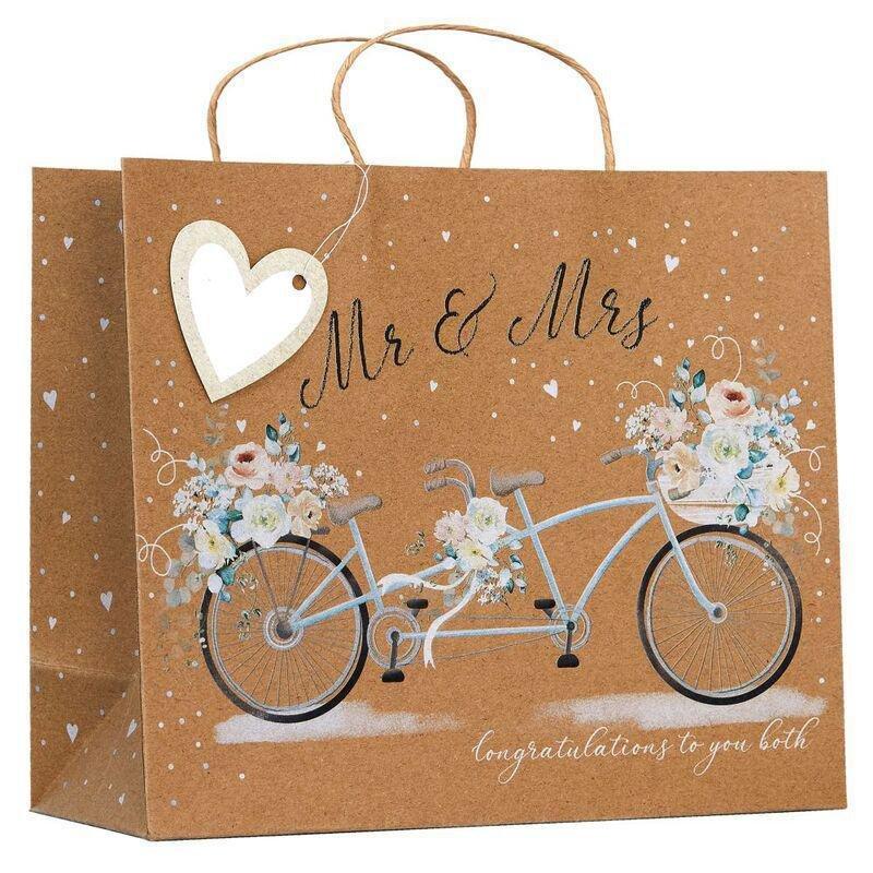 Design By Violet Mr & Mrs Medium Shopper (25.3 x 21.5cm), , large image number 0