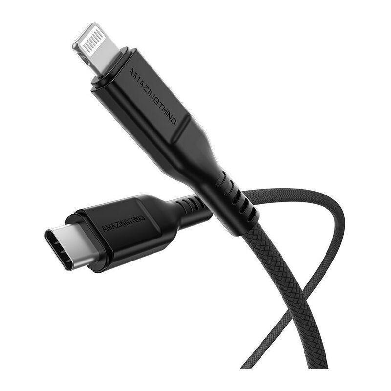 Amazing Thing Thunder Pro Lightning To USB-C 3.2A 30W 1.1m Cable - Black, , large image number 0