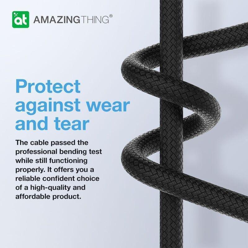 Amazing Thing Thunder Pro Lightning To USB-C 3.2A 30W 1.1m Cable - Black, , large image number 1