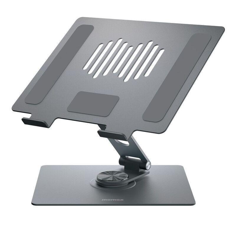 Momax Fold Stand Rotatable Laptop Stand - Space Grey, , medium