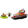 LEGO - LEGO City Fire Rescue Boat Building Toy Set 60373 (144 Pieces)