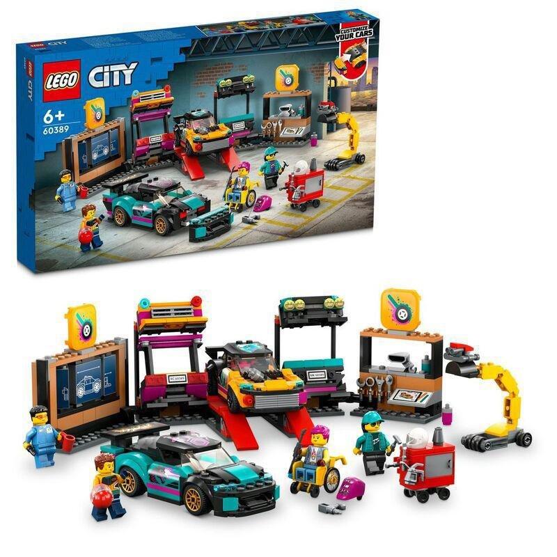 LEGO City Custom Car Garage Building Toy Set 60389 (477 Pieces), , large image number 0