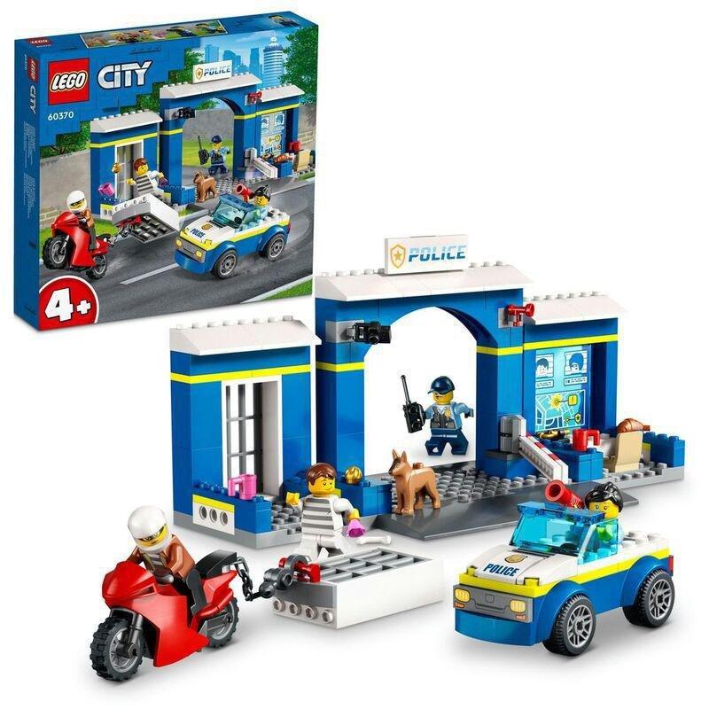 LEGO City Police Station Chase Building Toy Set 60370 (172 Pieces), , large image number 0